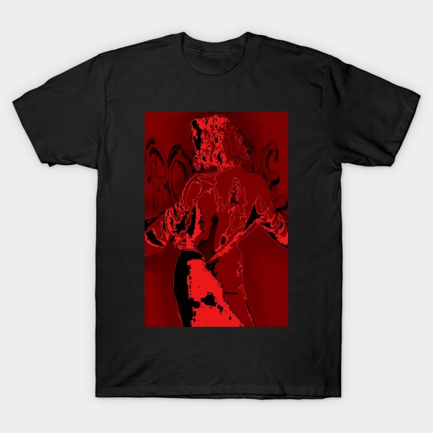 The lady in the red dress Roxanne T-Shirt by Roxbuc